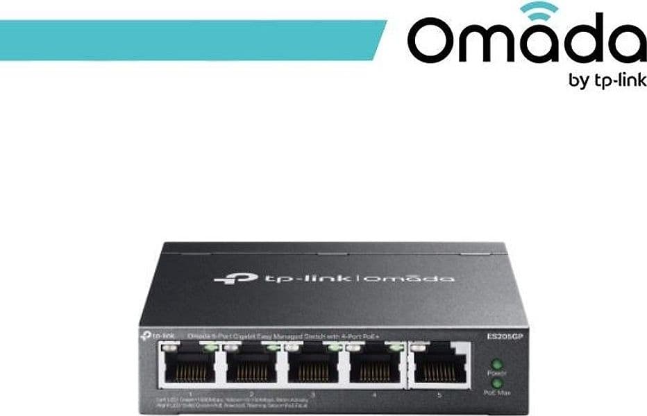 Omada Switch Easy Managed 5 porte Gigabit con 4 porte PoE+ - ES205GP - 2