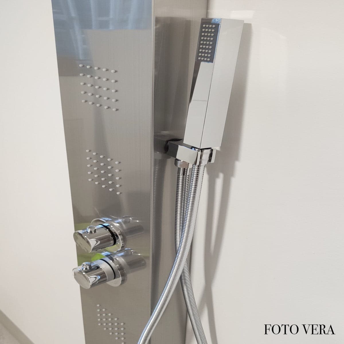 Colonna Idromassaggio Inox Spazzolato Termostatica | Diamante in Rubinetti per vasca Mondialshop - Parabiago, commercioVirtuoso.it