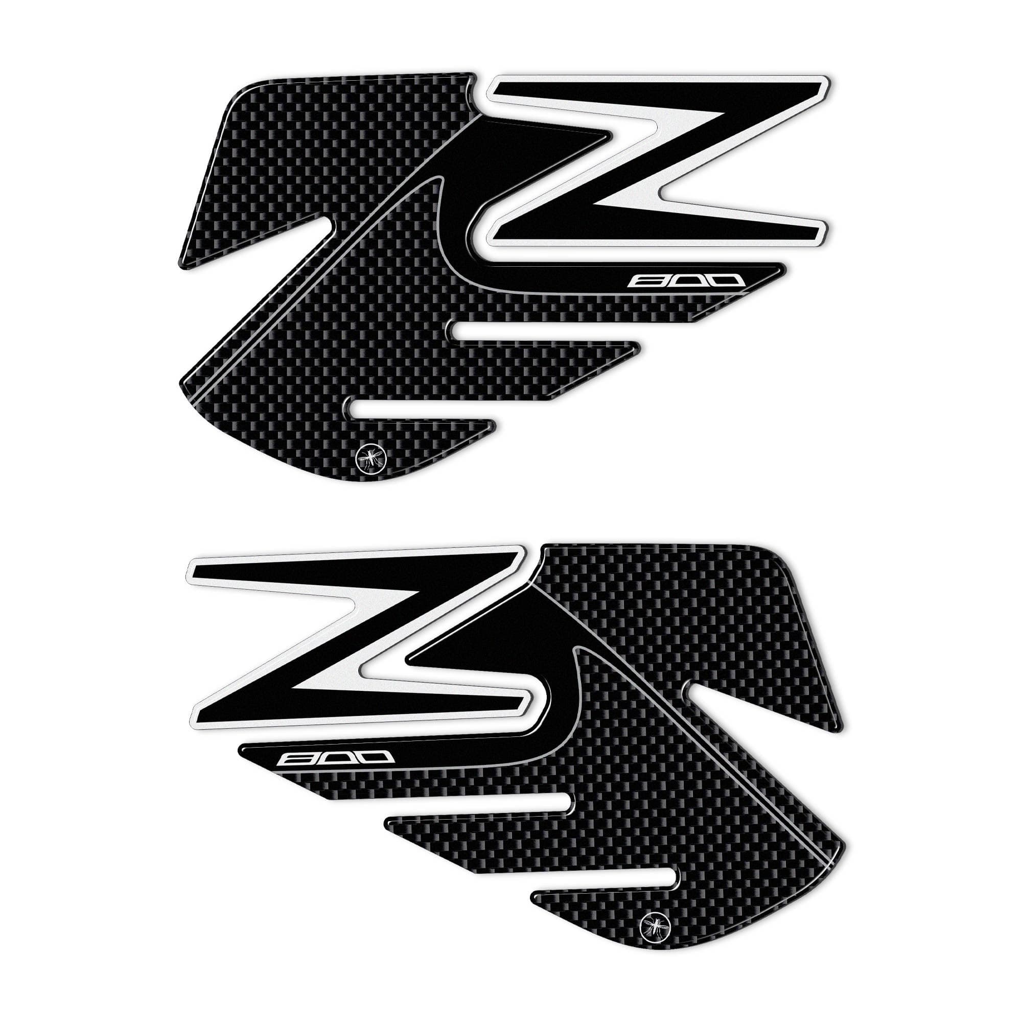 Protezioni Laterali serbatoio z800 adesivi compatibili con moto Kawasaki carbon in Decalcomanie adesivi e magneti LabelBike - Bibbiano, commercioVirtuoso.it