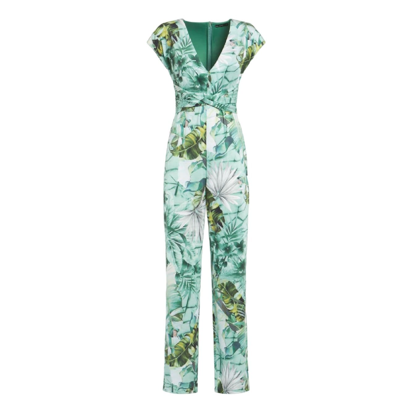 GUESS Guess - Candice Overall P82u Vestito Banana Leaf Print W2GD51 K4JZ0 da donna