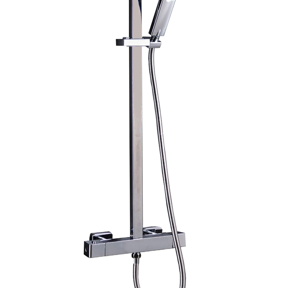 Colonna Doccia Termostatica quadrata con soffione 20x20 e doccino ESTE in Rubinetti per vasca Mondialshop - Parabiago, commercioVirtuoso.it