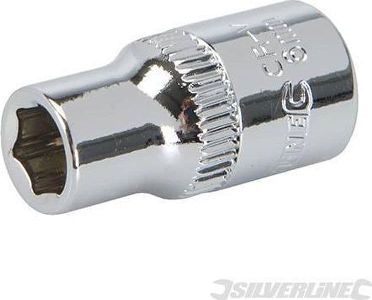 Chiave inserto a bussola metrico esagonale 1/4" Silverline meccanica Silverline