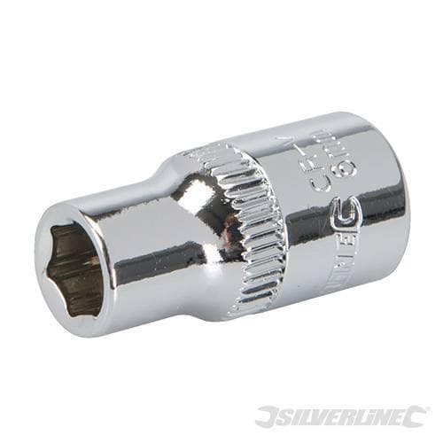 Chiave inserto a bussola metrico esagonale 1/4" Silverline meccanica Silverline