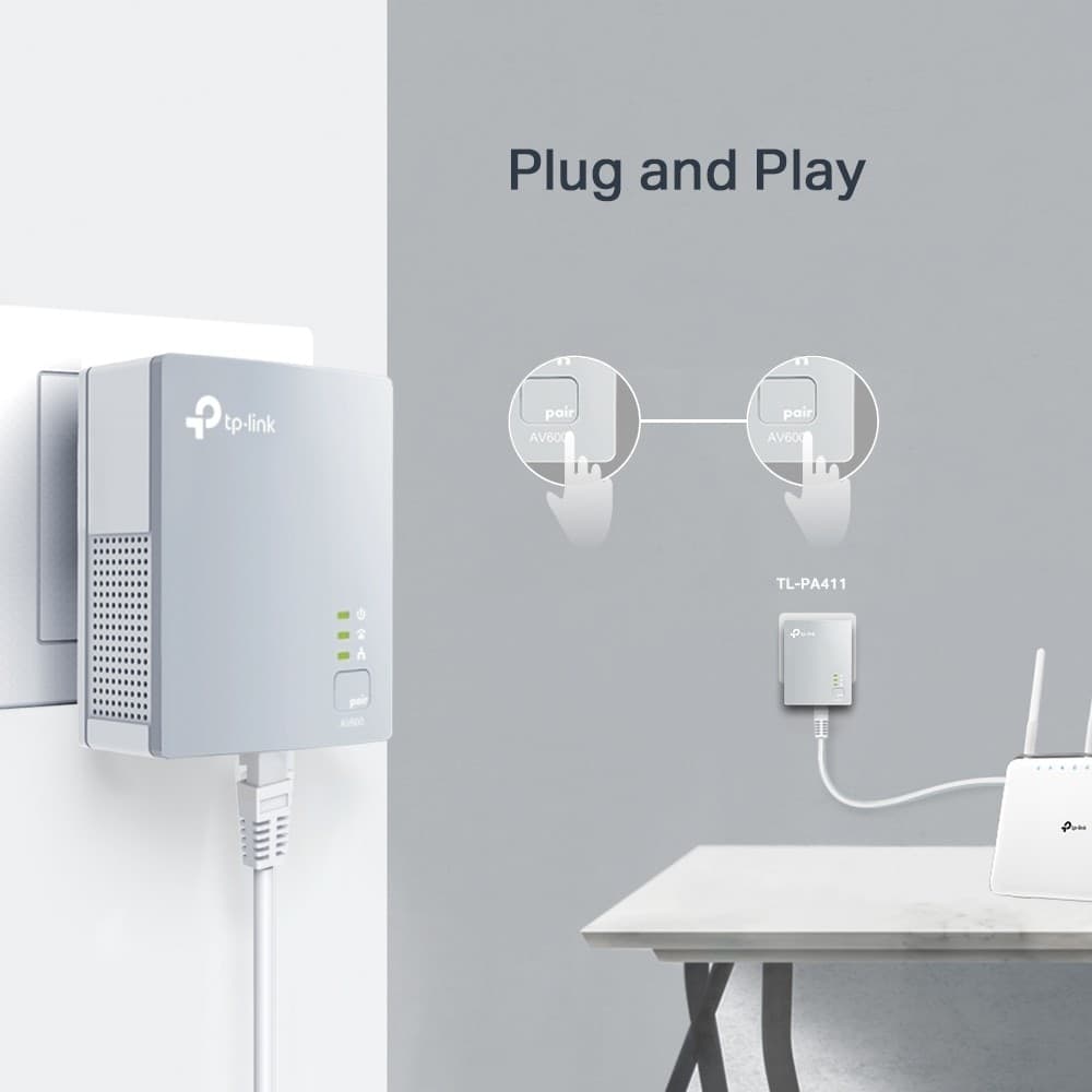 Nano Starter Kit Powerline, 1 Porta Ethernet, 600 Mbps 2 pz in Adattatori PowerLAN Innovamy.it - Milano, commercioVirtuoso.it