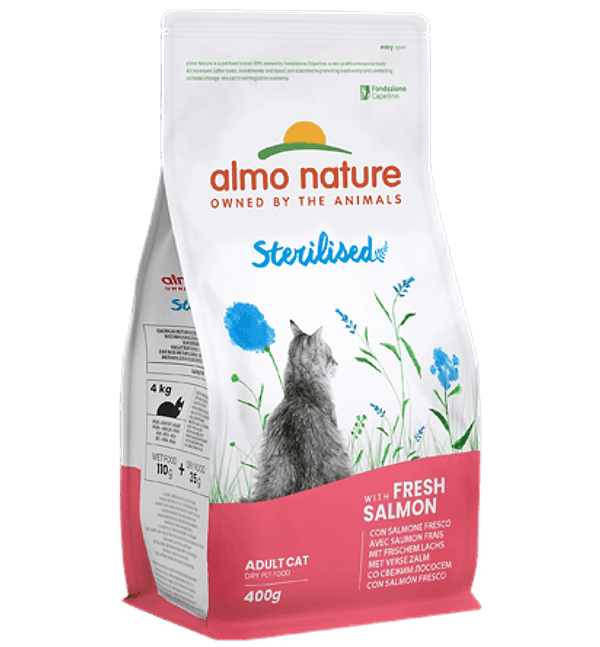 Almo Nature Holistic Sterilised gusto Salmone per Gatti Adulti in Secco 101 Market - Poggibonsi, commercioVirtuoso.it