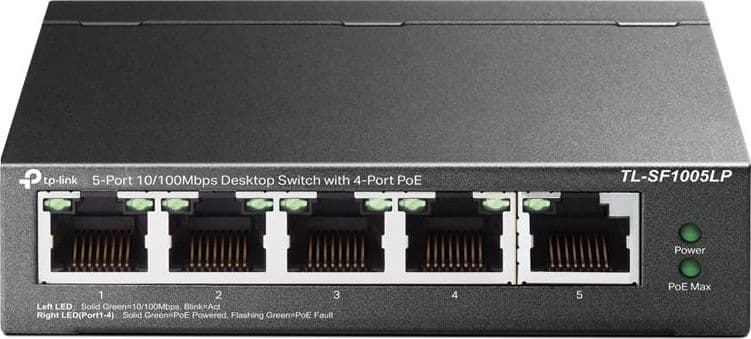 Switch Desktop 5 porte 10/100Mbps con 4-Port PoE TL-SF1005LP in  Innovamy.it - Milano, commercioVirtuoso.it