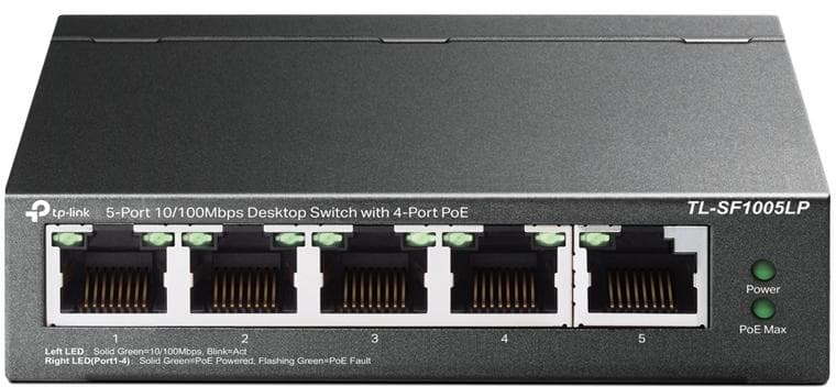 Switch Desktop 5 porte 10/100Mbps con 4-Port PoE TL-SF1005LP in  Innovamy.it - Milano, commercioVirtuoso.it