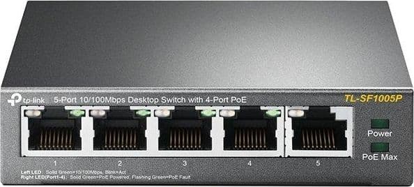 Switch desktop 5 porte 10/100Mbps 4 PoE TP Link TL-SF1005P in Cavi di alimentazione Innovamy.it - Milano, commercioVirtuoso.it