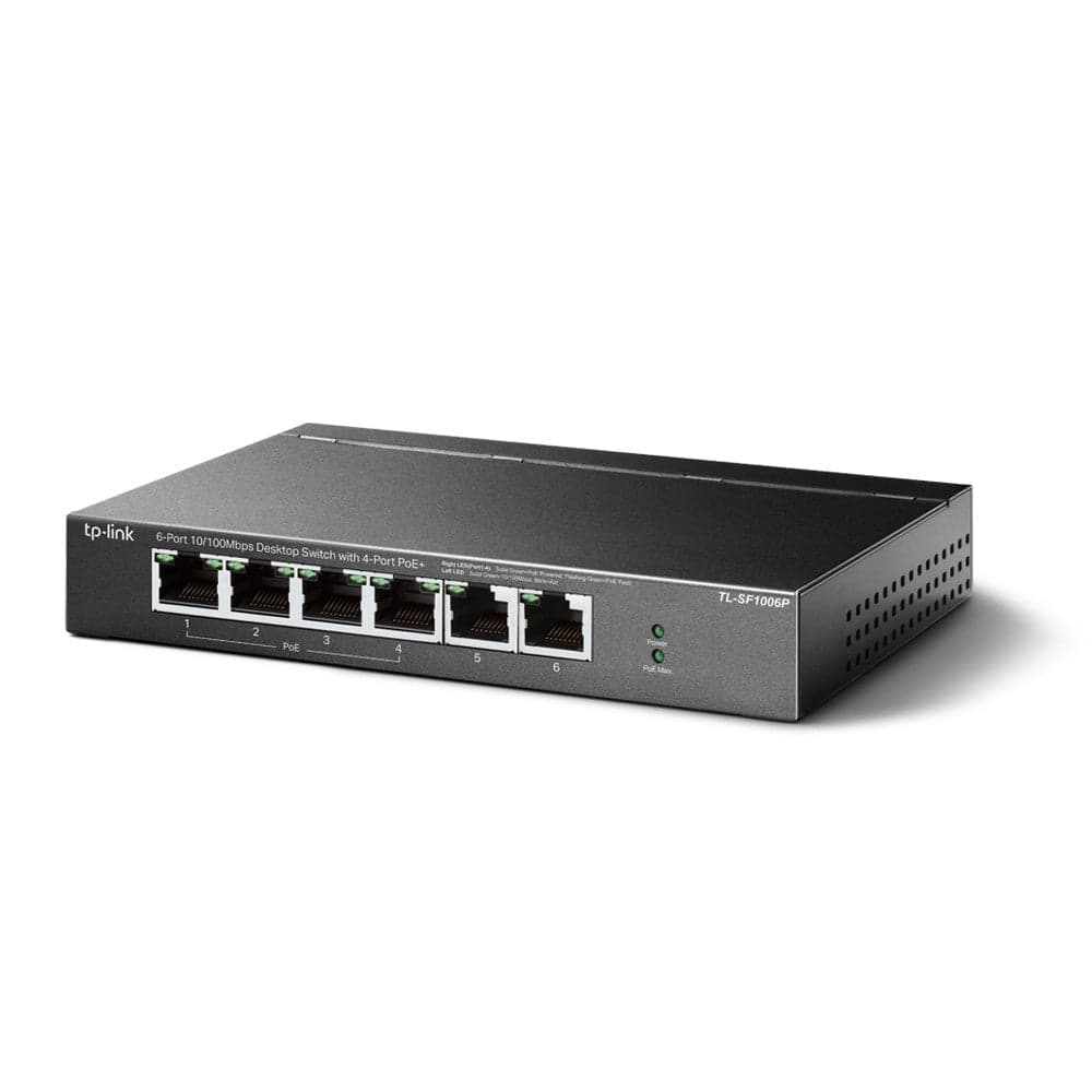 Switch desktop 6 port 10/100Mbps con 4 porte PoE+ TL-SF1006P in  Innovamy.it - Milano, commercioVirtuoso.it