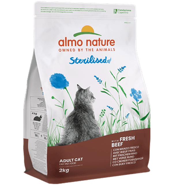 Almo Nature Holistic Sterilised gusto Manzo per Gatti Adulti in Disidratato 101 Market - Poggibonsi, commercioVirtuoso.it