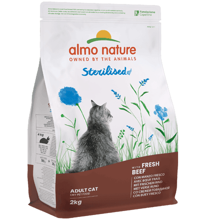 Almo Nature Holistic Sterilised gusto Manzo per Gatti Adulti in Disidratato 101 Market - Poggibonsi, commercioVirtuoso.it