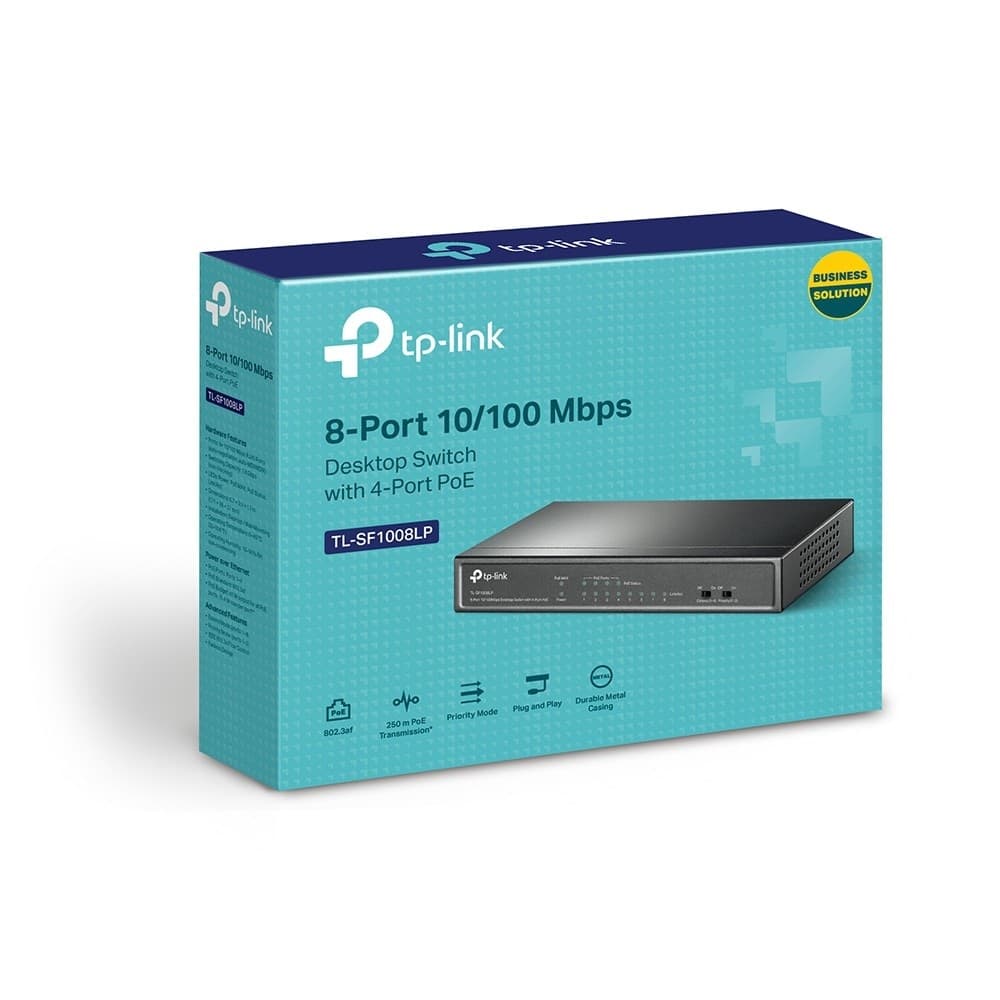 Switch desktop 8 porte 10/100Mbps di cui 4 PoE TL-SF1008LP in  Innovamy.it - Milano, commercioVirtuoso.it
