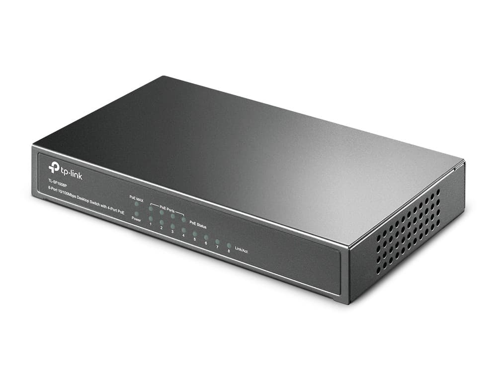 Switch desktop 10/100Mbit 8 porte con 4 porte PoE TL-SF1008P in  Innovamy.it - Milano, commercioVirtuoso.it