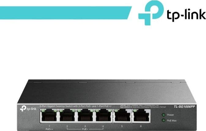 Switch Desktop 6 Porte Gigabit di cui 3 PoE+ e 1 PoE++ in  Innovamy.it - Milano, commercioVirtuoso.it