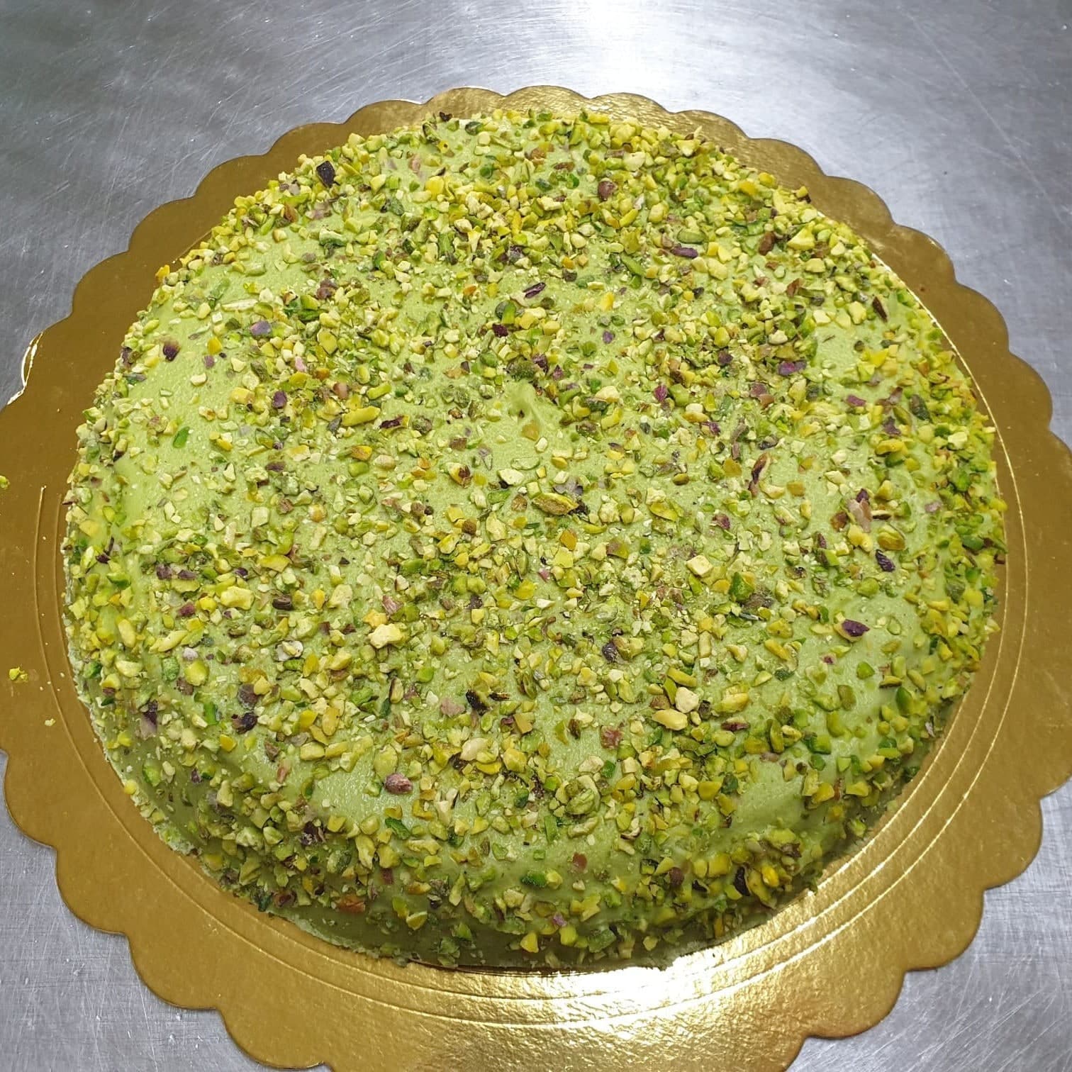 Torta dessert artigianale al Pistacchio di Bronte e crema pasticcera in Pistacchi Trinakia - Siracusa, commercioVirtuoso.it