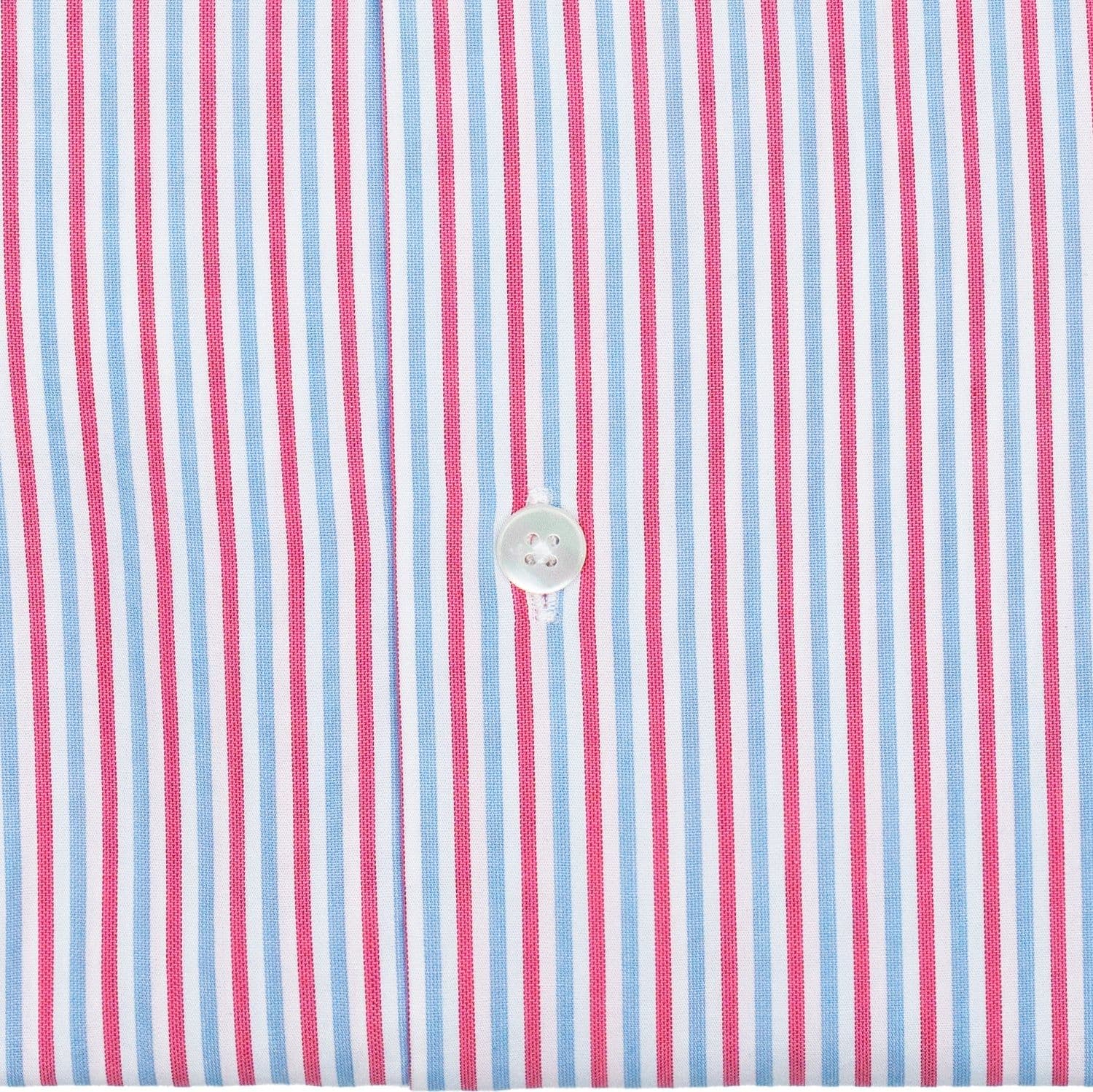GRIGIO Camicia Camicia Riga Rosa/Celeste da uomo in Camicie casual Drestige - Casamassima, commercioVirtuoso.it