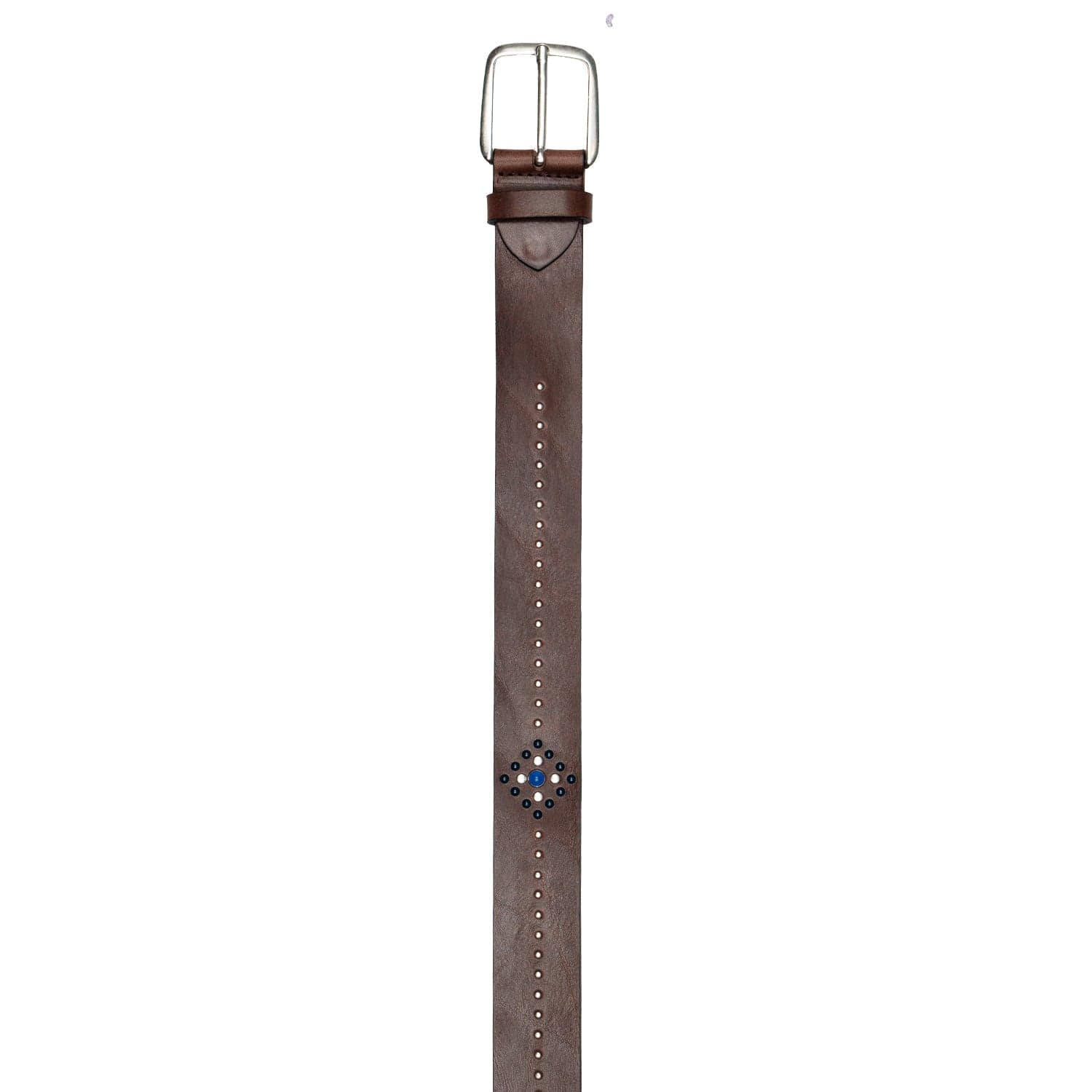 UNIFORM Cintura Borchie Leather Belt Cognac da uomo in Cinture Drestige - Casamassima, commercioVirtuoso.it