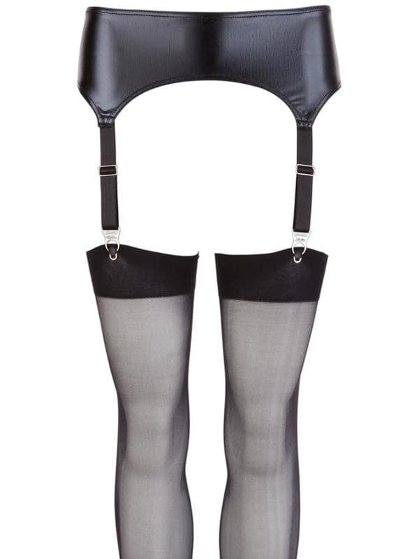 Reggicalze Wetlook con Calze Nero in Giarrettiere e reggicalze Mettimelo.it - Casoria, commercioVirtuoso.it