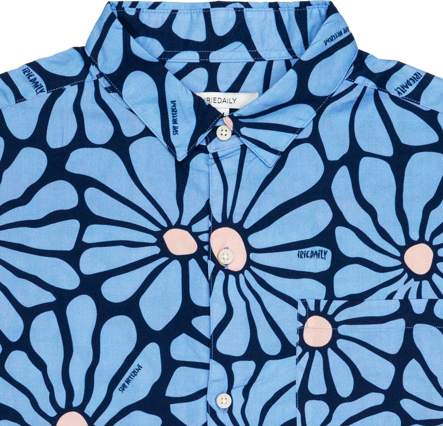 IRIEDAILY Camicia Resorio Shirt [dove blue] da uomo in Camicie casual Drestige - Casamassima, commercioVirtuoso.it