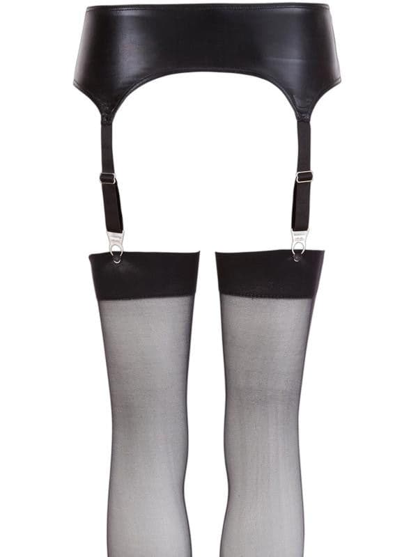 Reggicalze Wetlook con Calze Nero in Giarrettiere e reggicalze Mettimelo.it - Casoria, commercioVirtuoso.it