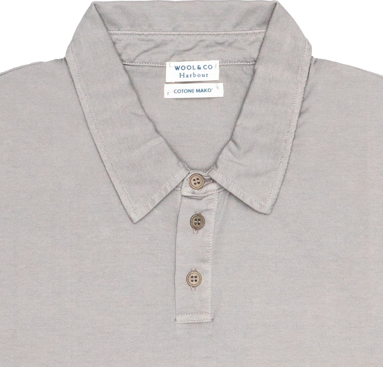 WOOL &amp; CO Polo Cotone Mako Mastice MM da uomo in T-shirt Drestige - Casamassima, commercioVirtuoso.it