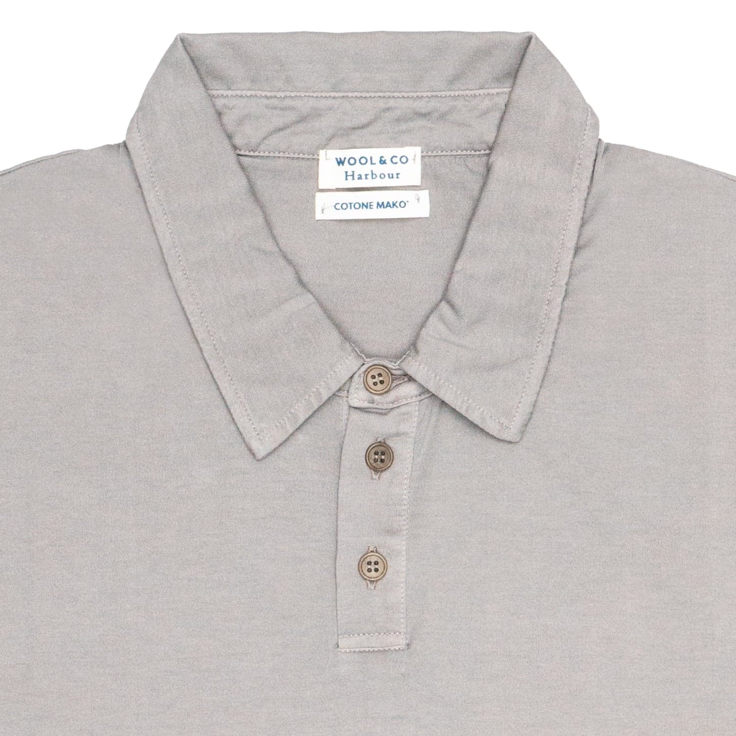 WOOL &amp; CO Polo Cotone Mako Mastice MM da uomo in T-shirt Drestige - Casamassima, commercioVirtuoso.it