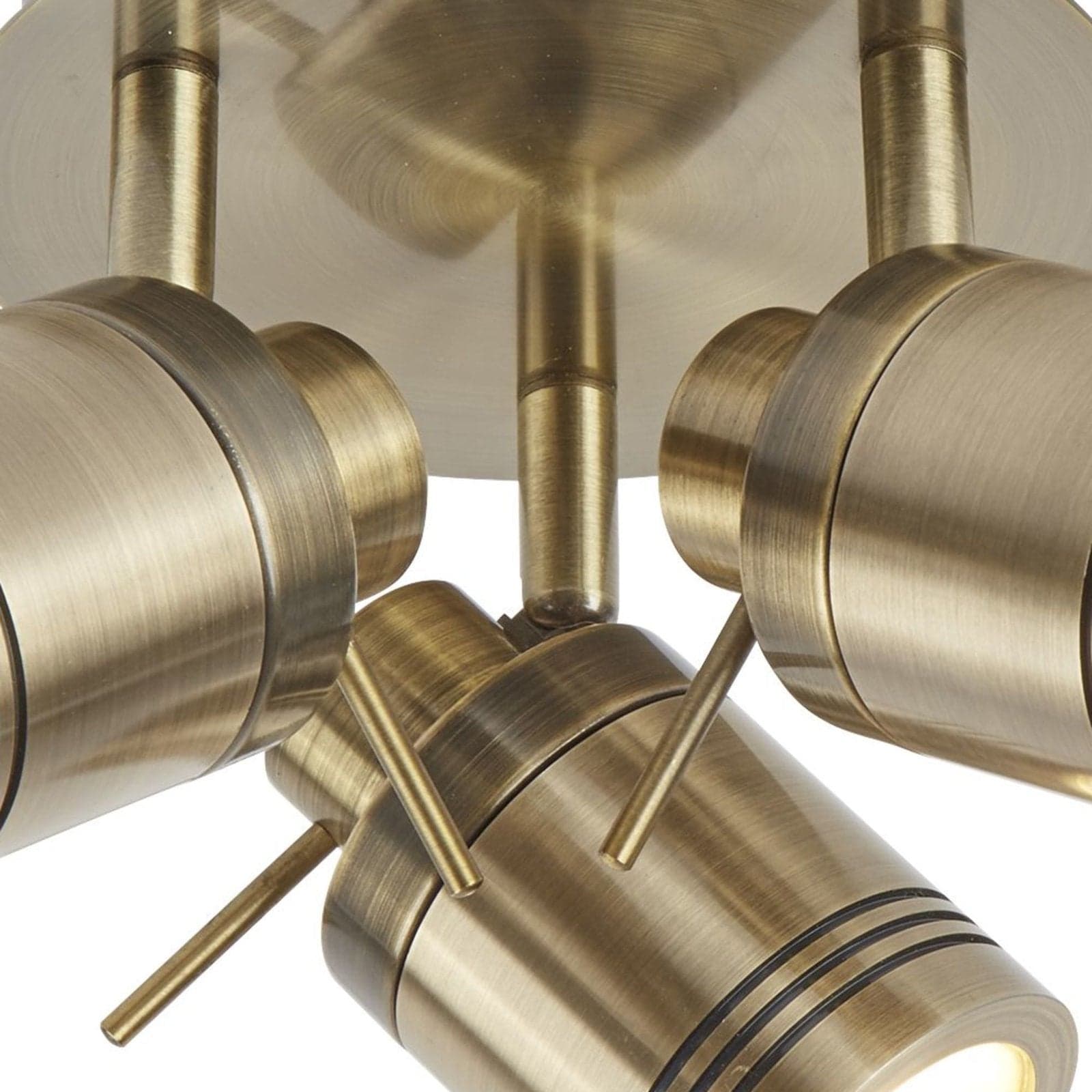 Plafoniera Contemporanea Sansone Acciaio Ottone Vetro 3 Luci Gu10 in Plafoniere LuceArt - Montecorvino Pugliano, commercioVirtuoso.it