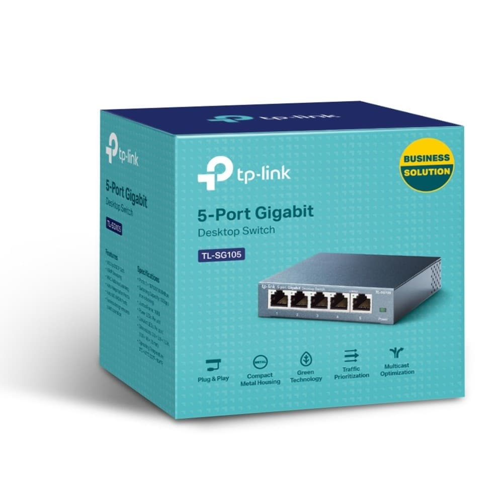 Switch 5 Porte Gigabit Plug & Play case in acciaio TL-SG105a in  Innovamy.it - Milano, commercioVirtuoso.it