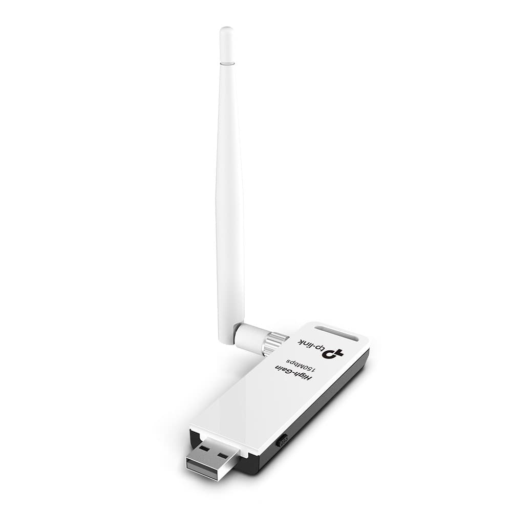 USB high gain WiFi N150 ant. staccabile TP-Link TL-WN722N in Adattatori USB wireless Innovamy.it - Milano, commercioVirtuoso.it