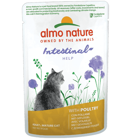 Almo Nature Bustina Digestive Help gusto Pollame per Gatti Adulti 70gr