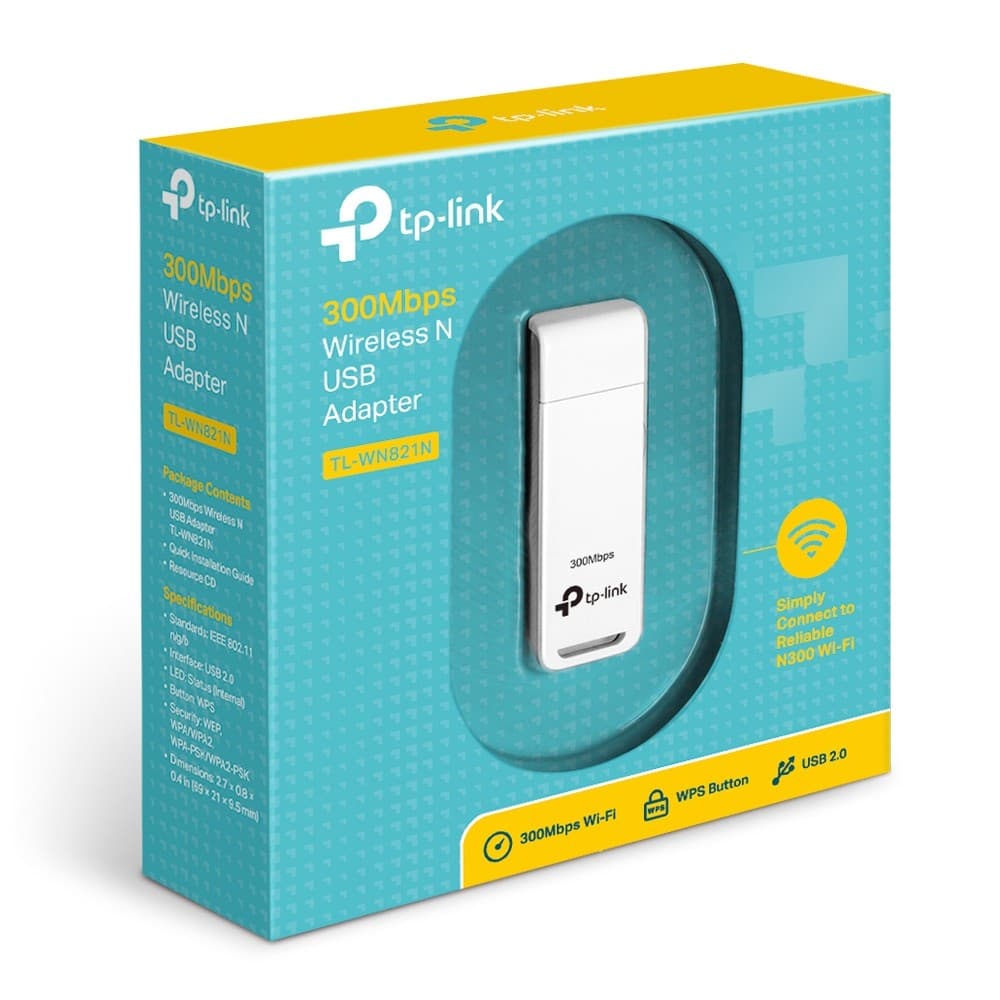 Adattatore USB WiFi N300 2 antenne interne TP-Link TL-WN821N in Adattatori USB wireless Innovamy.it - Milano, commercioVirtuoso.it