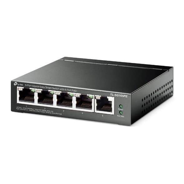 Switch 5 port Gigabit con 4-Port PoE+ TP-Link TL-SG105PE in  Innovamy.it - Milano, commercioVirtuoso.it