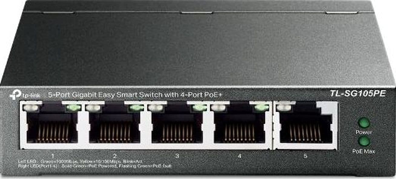 Switch 5 port Gigabit con 4-Port PoE+ TP-Link TL-SG105PE in  Innovamy.it - Milano, commercioVirtuoso.it