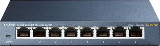 Switch 8 Porte Gigabit 10/100/1000 Mbps Plug & Play TL-SG108 in  Innovamy.it - Milano, commercioVirtuoso.it