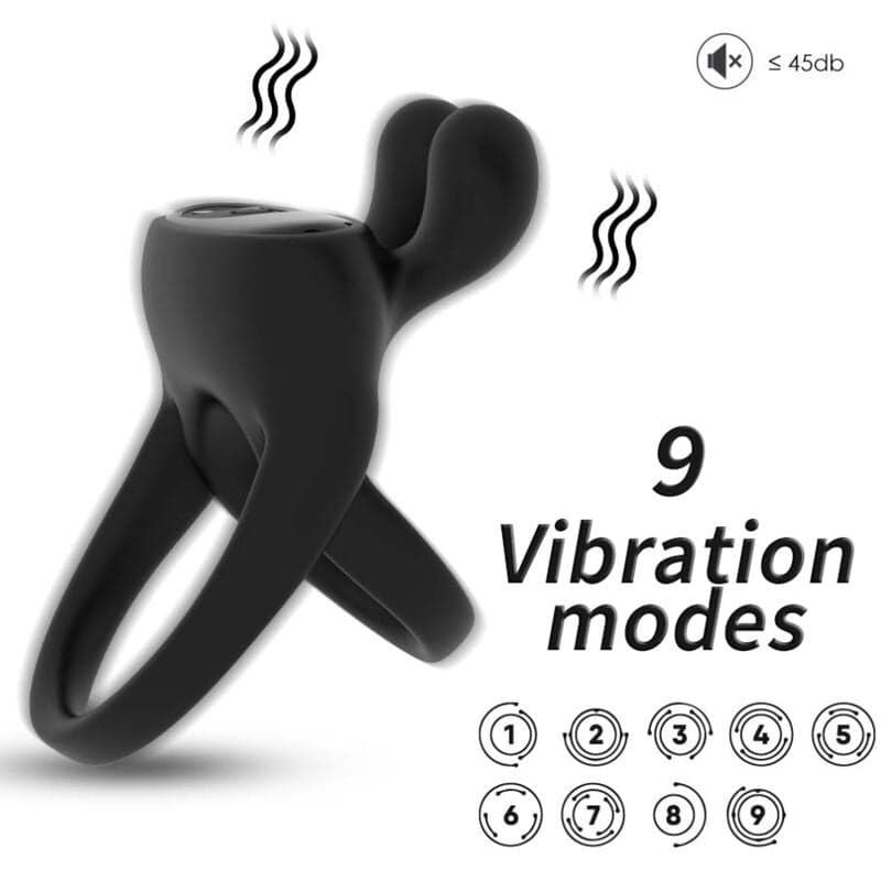 ARMONY - ANELLO VIBRATORE RABBIT NERO in Anelli fallici e vibranti Desideria Shop - Latina, commercioVirtuoso.it
