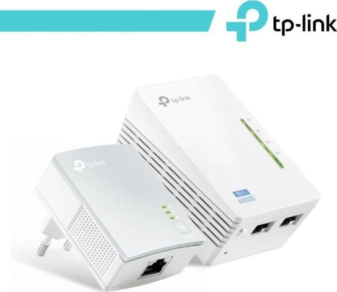 Kit 2 powerline WiFi 2.4 GHz AV600 2+1 porte LAN TL-WPA4220 in Adattatori PowerLAN Innovamy.it - Milano, commercioVirtuoso.it