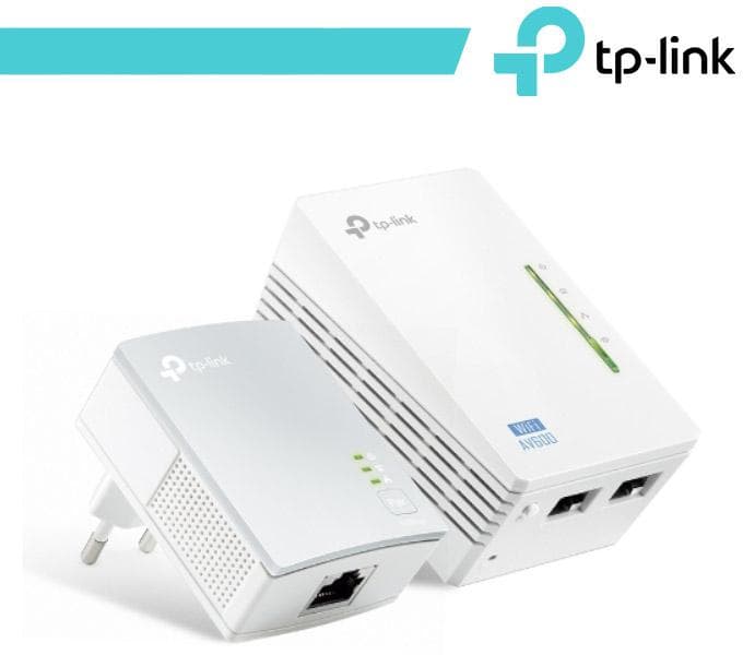 Kit 2 powerline WiFi 2.4 GHz AV600 2+1 porte LAN TL-WPA4220 in Adattatori PowerLAN Innovamy.it - Milano, commercioVirtuoso.it