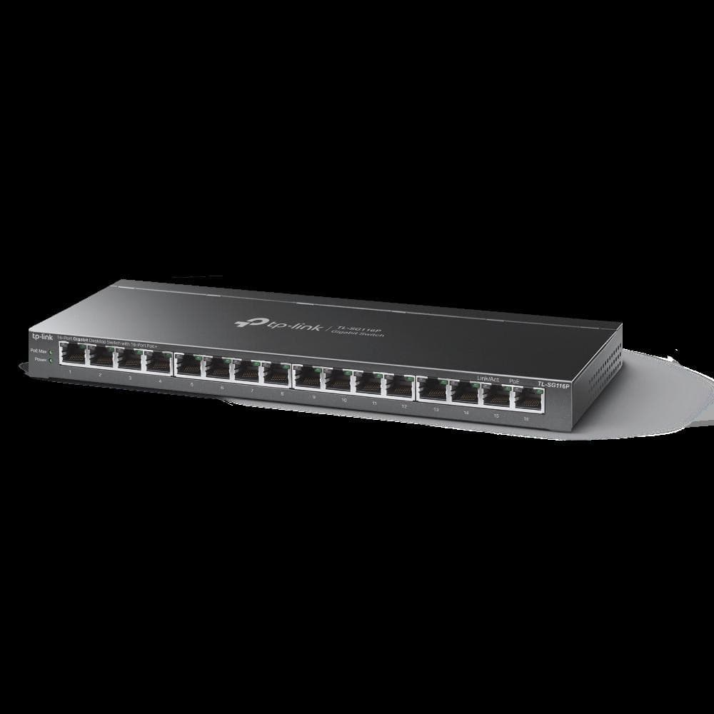 Switch Desktop Gigabit 16 porte PoE+ TL-SG116P in  Innovamy.it - Milano, commercioVirtuoso.it