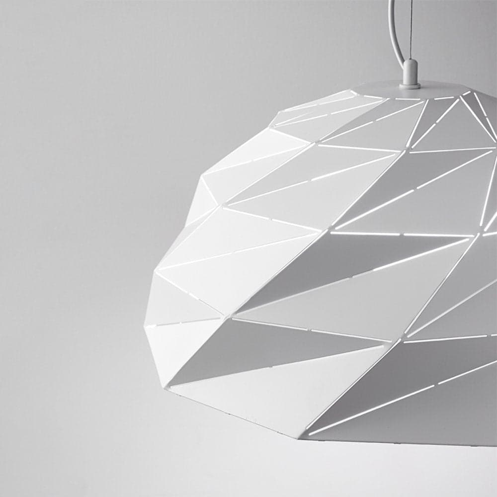 Lampadario In Metallo Contemporaneo Tilt Bianco 3 Luci E27 in Lampade a sospensione LuceArt - Montecorvino Pugliano, commercioVirtuoso.it
