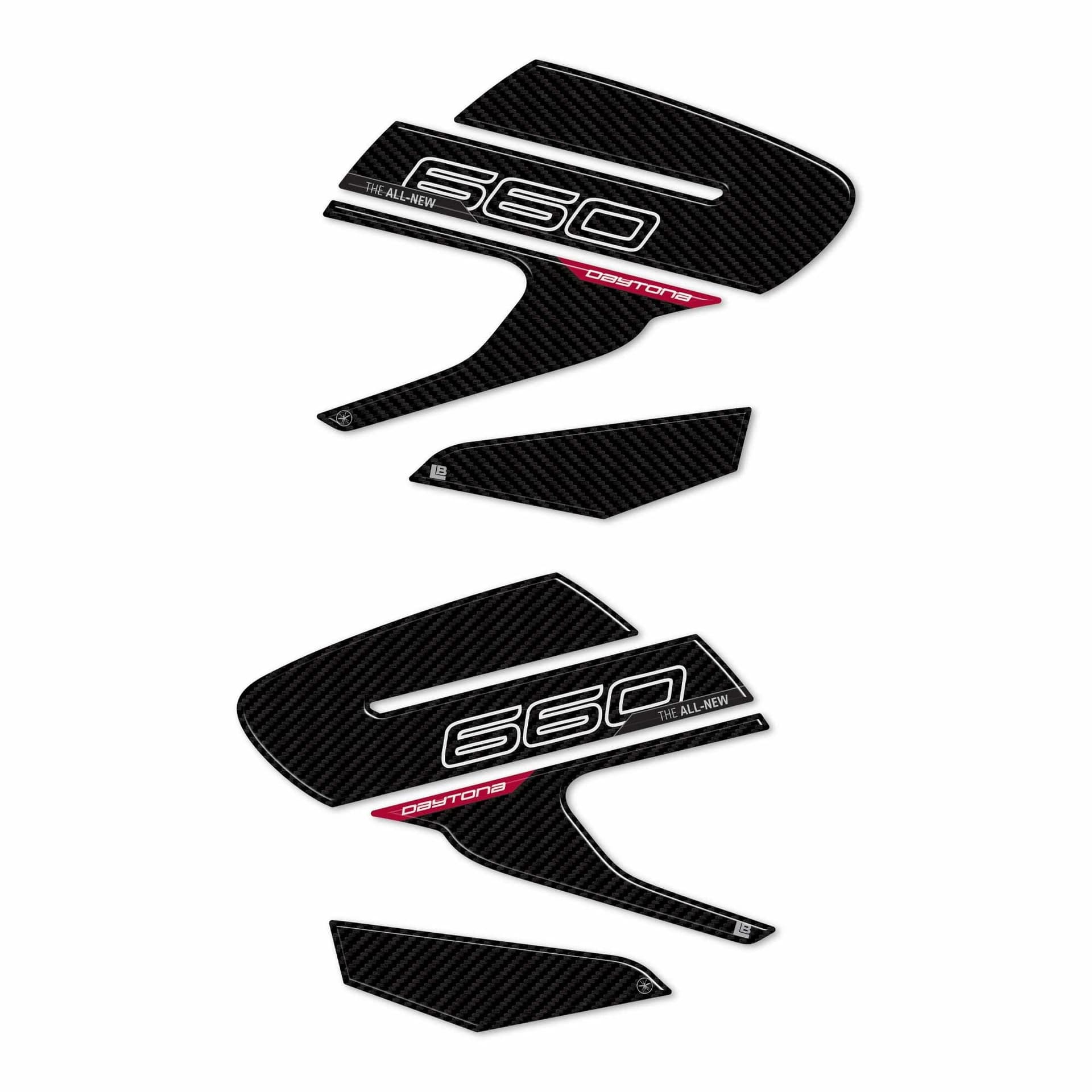 Adesivi 3D compatibili con Triumph Daytona 660 Protezioni Laterali Serbatoio in Paraserbatoio LabelBike - Bibbiano, commercioVirtuoso.it