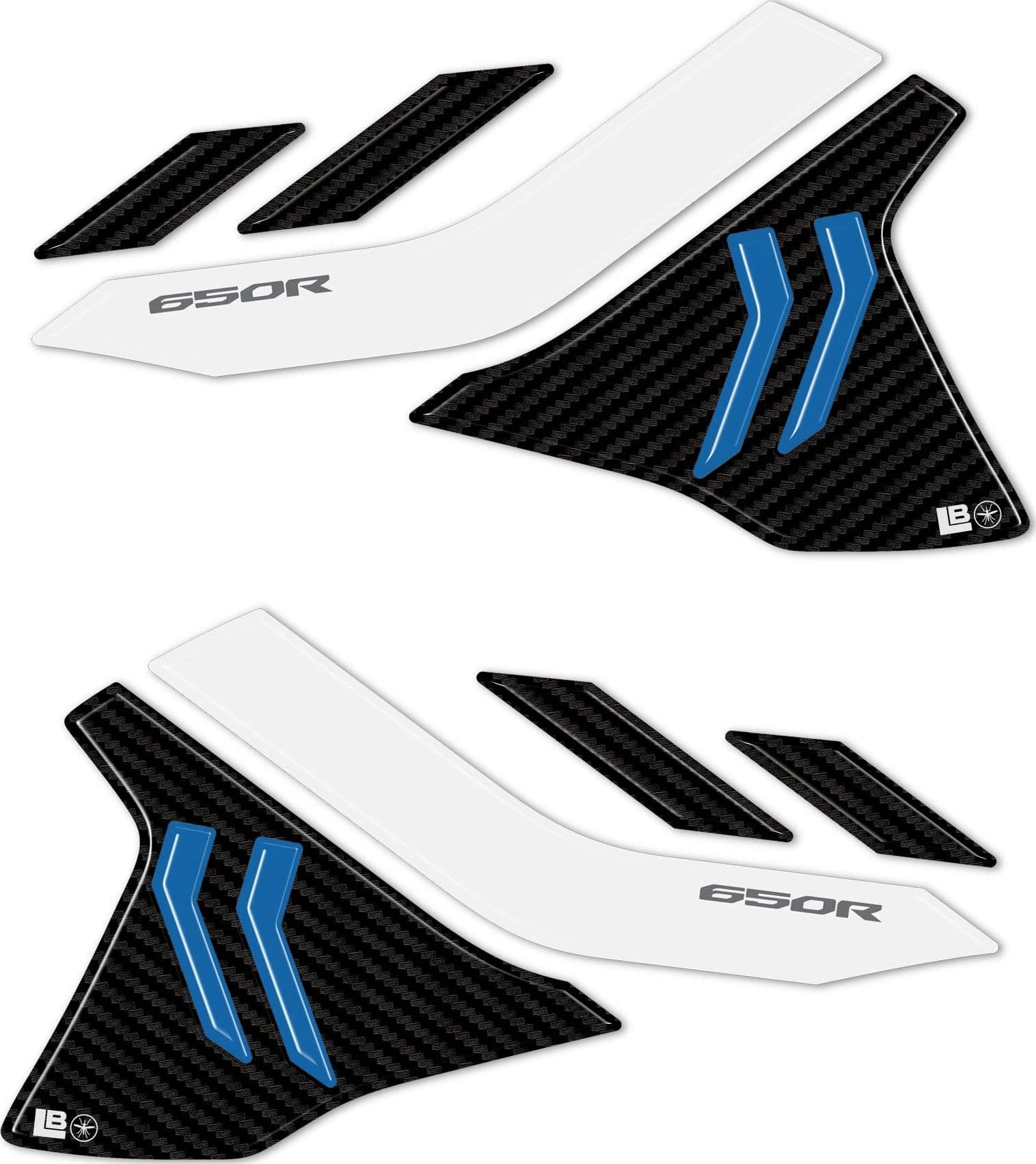 Adesivi 3D compatibili con Honda CBR 650 R 2024 protezioni laterali serbatoio in Paraserbatoio LabelBike - Bibbiano, commercioVirtuoso.it