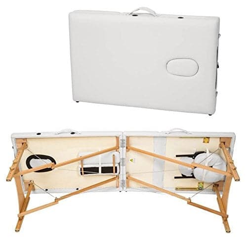Lettino Pieghevole e Portatile per Massaggi Estetica SPA 3 Zone in Legno Bianco in Lettini Danyx - Casoria, commercioVirtuoso.it