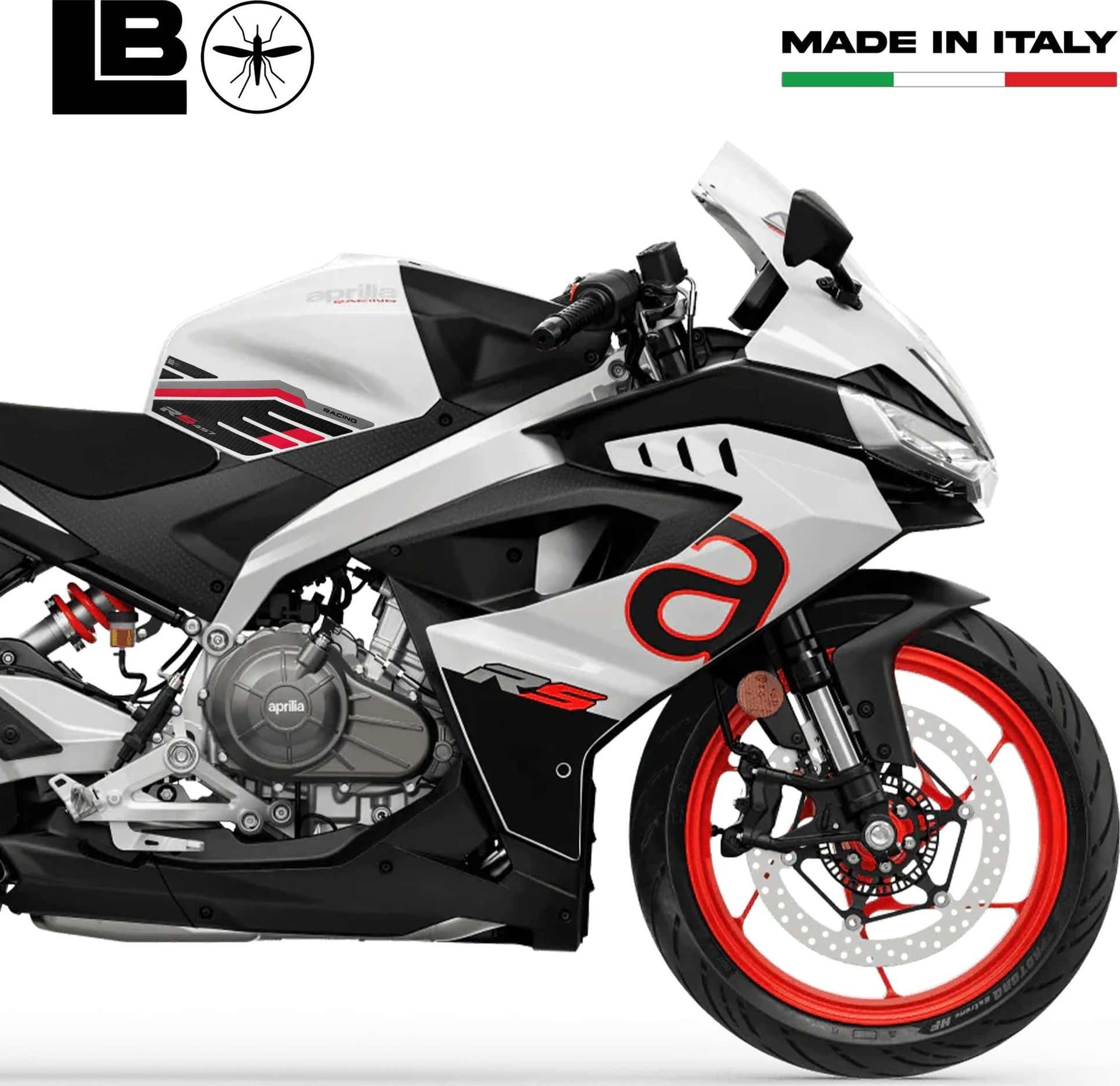 Adesivi 3D Protezioni Laterali Serbatoio compatibili con Aprilia RS 457 2024 in Paraserbatoio LabelBike - Bibbiano, commercioVirtuoso.it