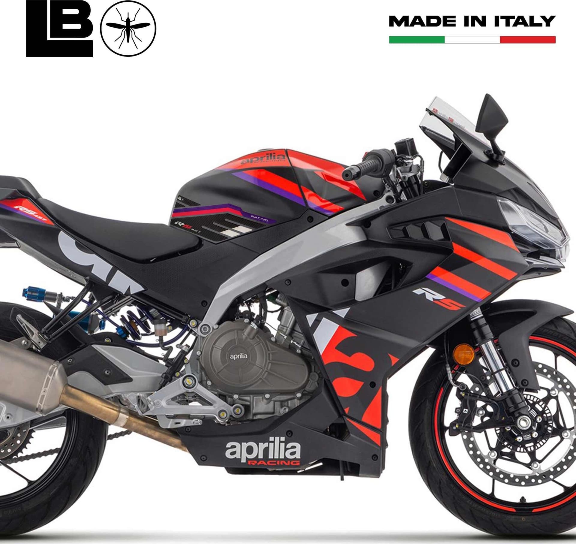 Adesivi 3D Protezioni Laterali Serbatoio compatibili con Aprilia RS 457 2024 in Paraserbatoio LabelBike - Bibbiano, commercioVirtuoso.it