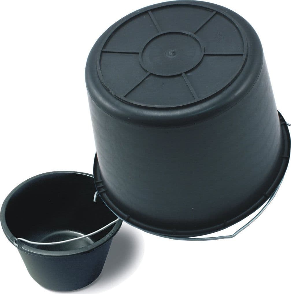 SECCHIO IN PLASTICA NERO PRATICO E MANEGGEVOLE ECONOMICO  BEAST