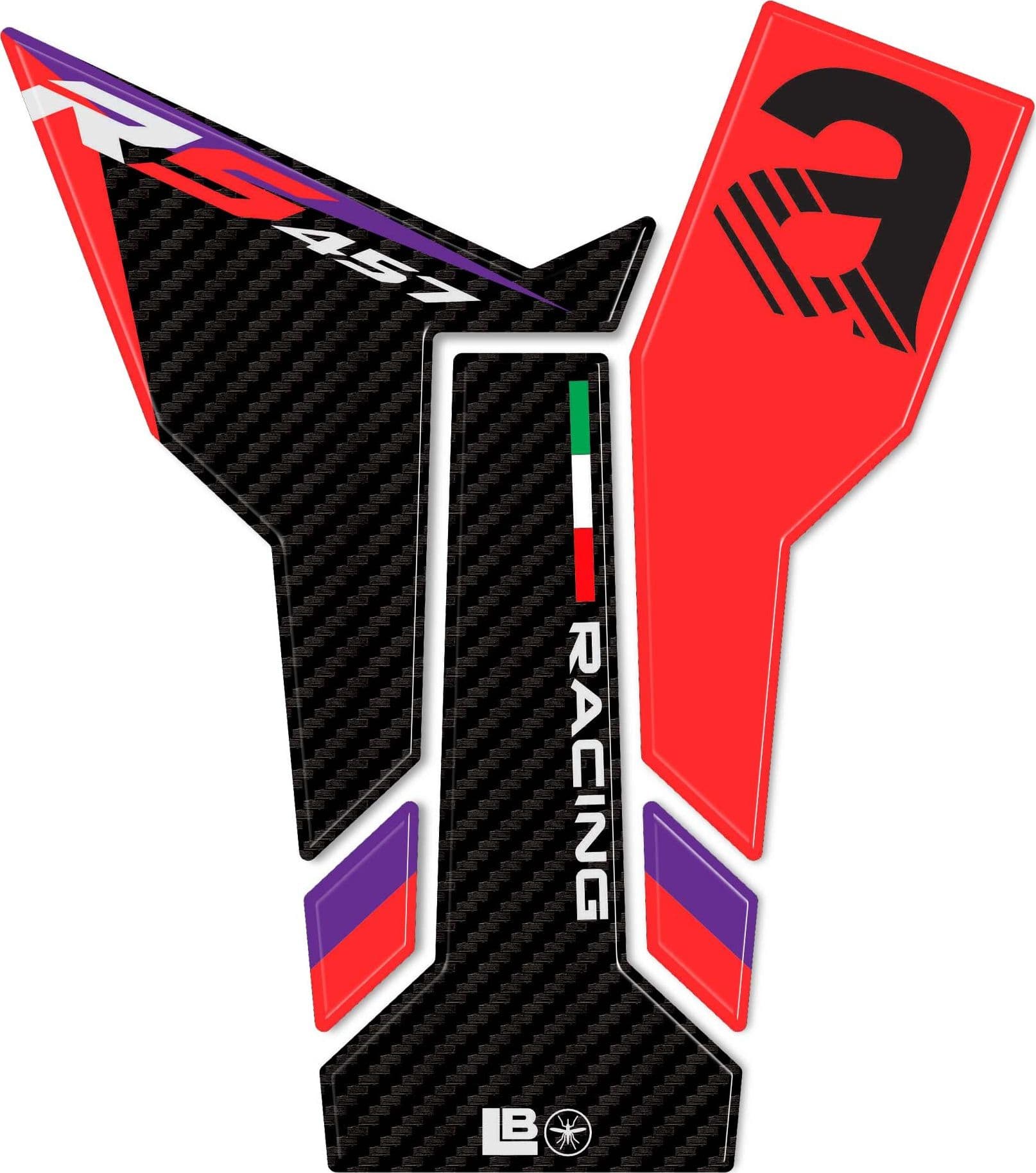 Paraserbatoio Adesivo 3D Protezione moto compatibile con Aprilia RS 457 2024 in Paraserbatoio LabelBike - Bibbiano, commercioVirtuoso.it