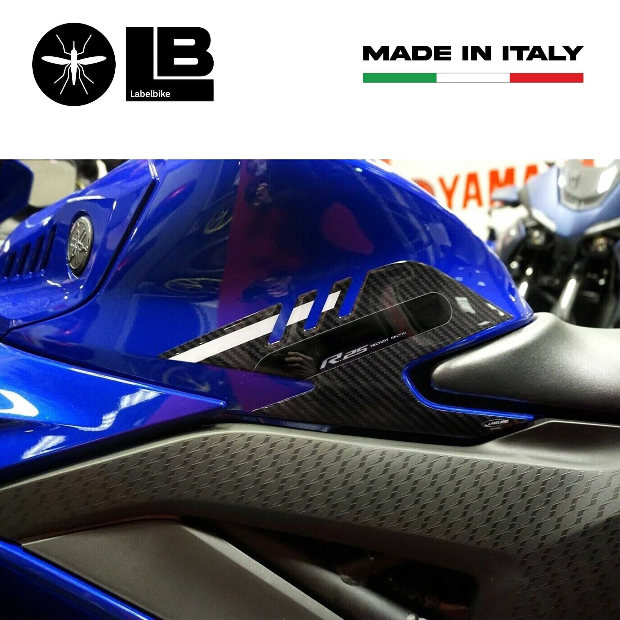 Kit Adesivi gel 3D Protezioni Serbatoio moto compatibili Yamaha YZF R25 2019-23 in Paraserbatoio LabelBike - Bibbiano, commercioVirtuoso.it