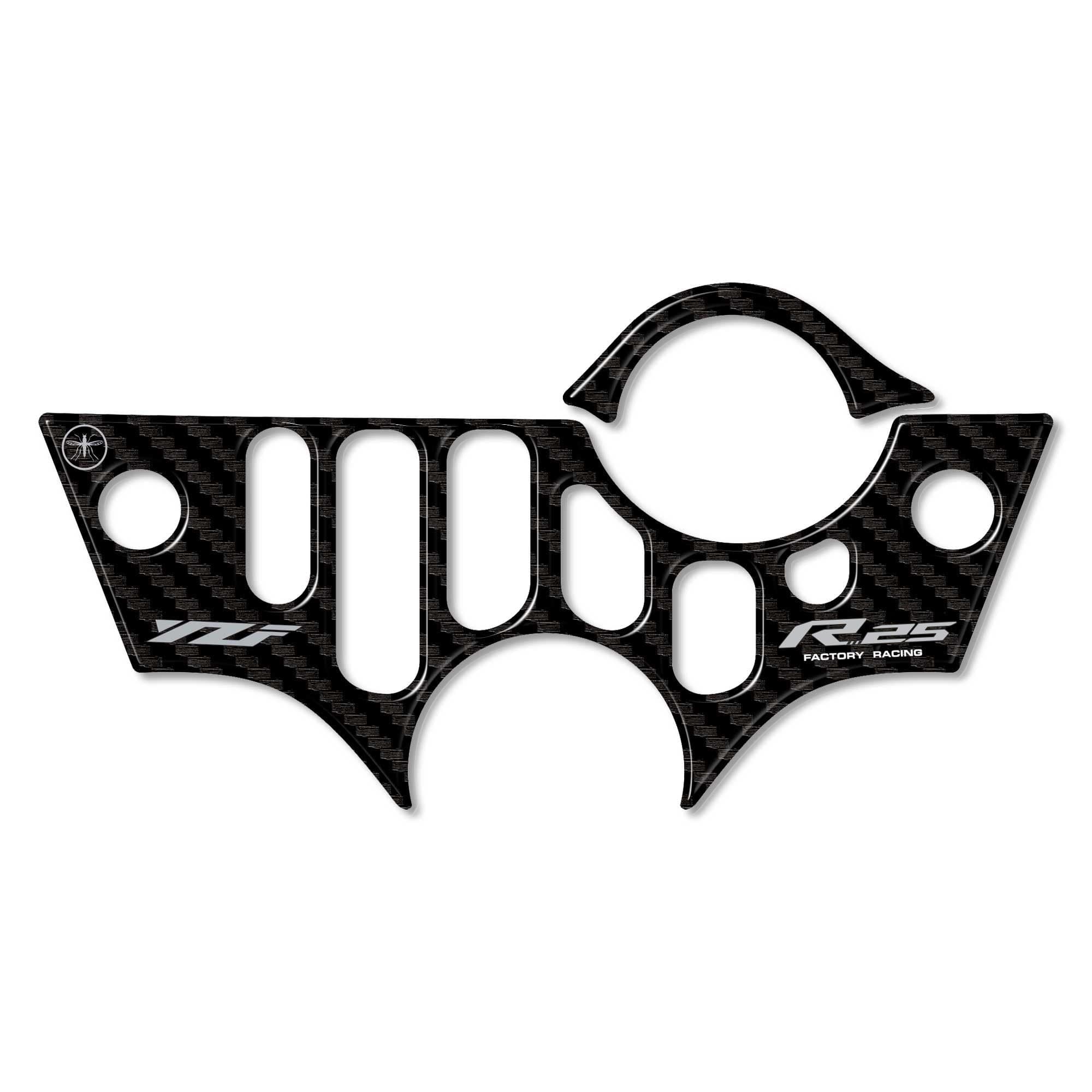 Adesivo 3D piastra forcella compatibile con Yamaha YZF R25 2019-2025