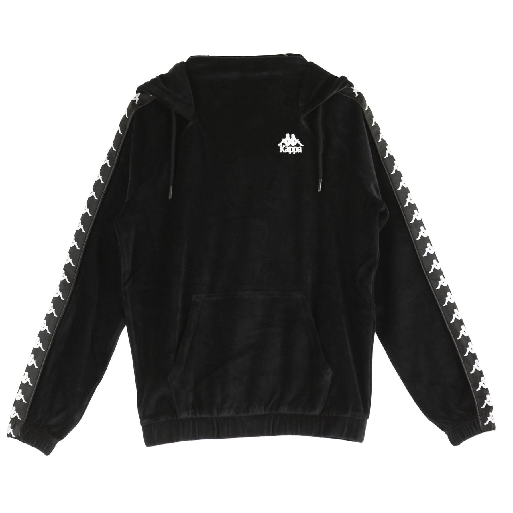KAPPA Felpa Cappuccio Donna Authentic Asper Black/white