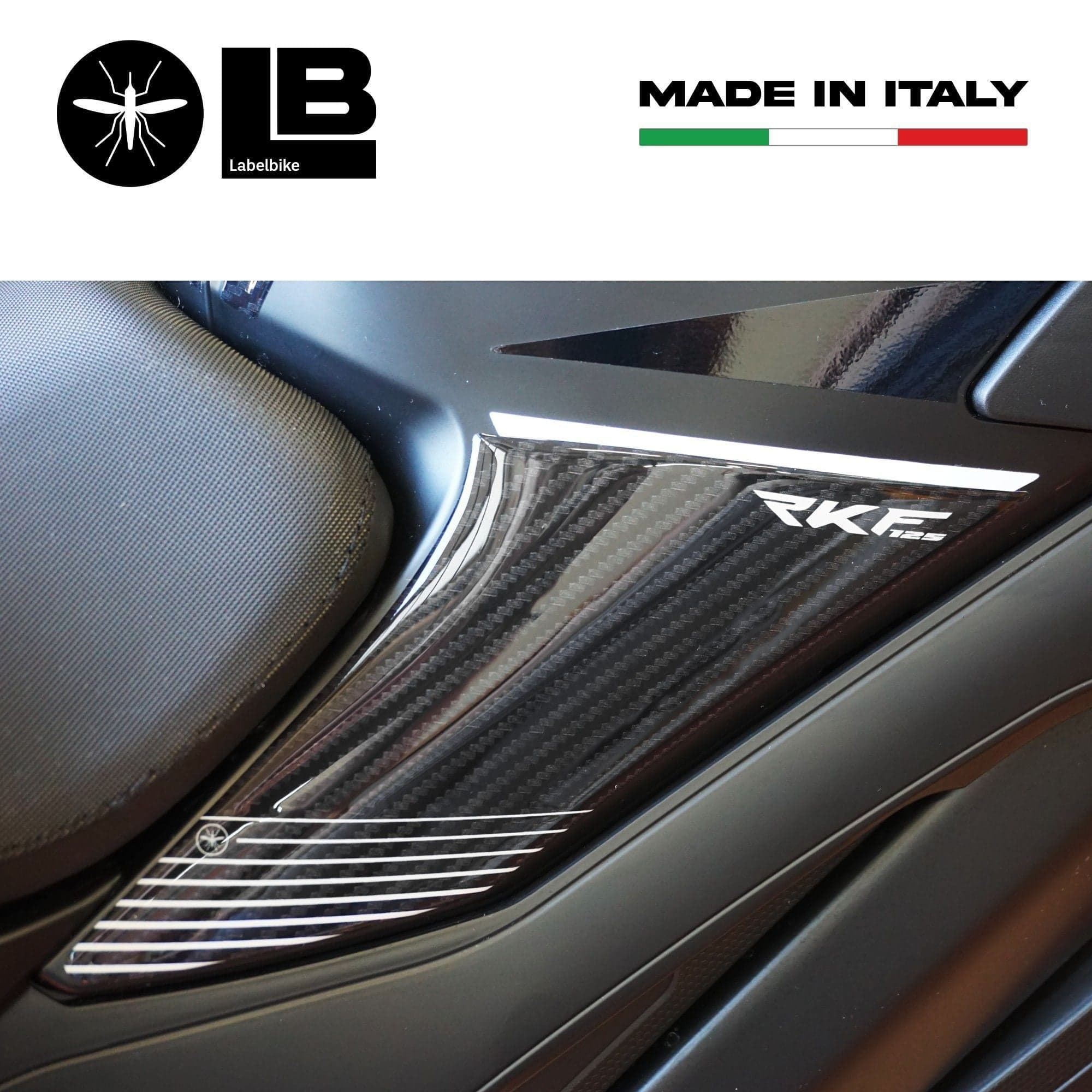 Adesivi 3D Protezioni laterali serbatoio moto compatibile con Keeway RKF 125 in Paraserbatoio LabelBike - Bibbiano, commercioVirtuoso.it